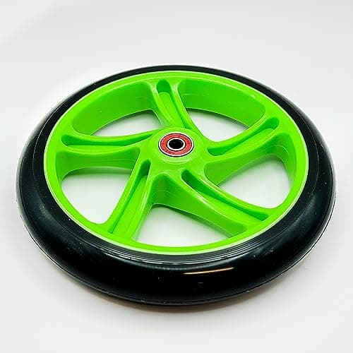 AlveyTech 200mm Black Wheel Green Hub for Razor A5/Carbon Lux Scooters