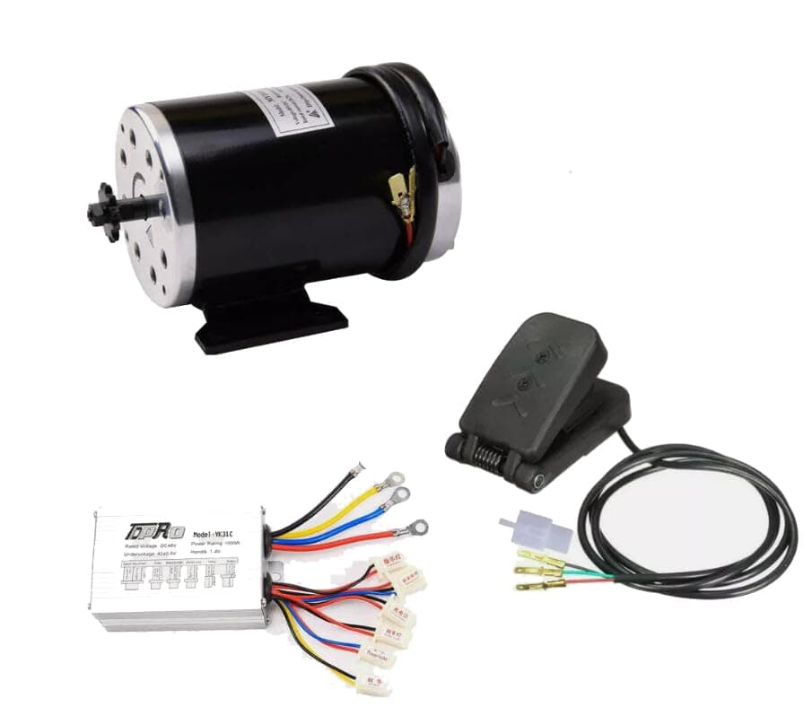 MY1020 48V 1000W Electric Motor Kit with Controller & Pedal - High Power Vehicles