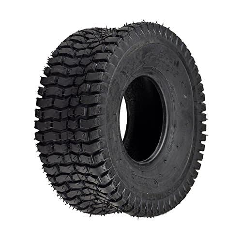 AlveyTech 15x6.00-6 Black Tire for Lawnmower, Go-Kart & ATV - Durable 2-Ply Pneumatic Rubber Tires with QD106 Tread