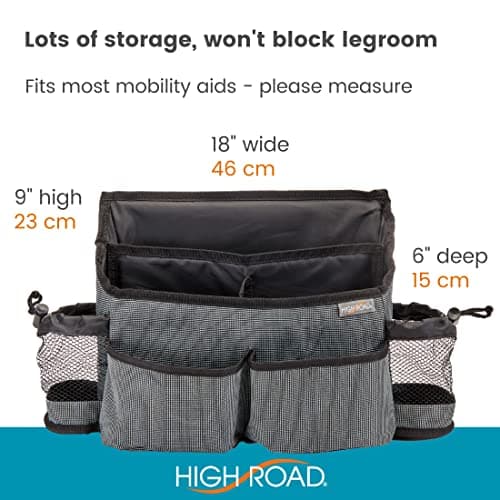 Walker Bag with Cup Holders and Pockets