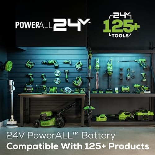 Greenworks 24V 2.0Ah Battery - Genuine, 125+ Compatible Tools