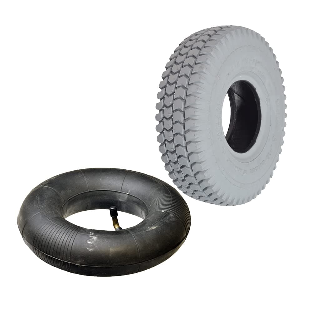 AlveyTech 3.00-4 Mobility Tire and Inner Tube Set - Fits Pride Chairs, Scooters, Wheelbarrow, Hand Trucks, E-Wheel Chairs