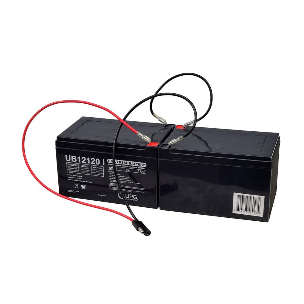 24V 12Ah Battery Pack for Currie e-Bike & Scooter - Replacement Rechargeable Batteries