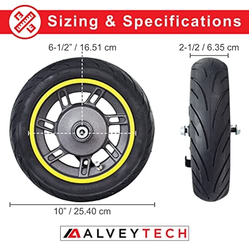 10 Front Wheel Assembly for Ninebot by Segway MAX G30 Electric Scooter