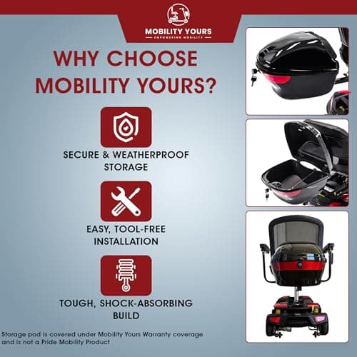 Pride Go Go 4 Wheel Mobility Scooter, 20" Seat, 325 lb Capacity, Lithium Battery