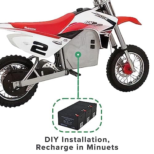AlveyTech 36V 15 Ah Battery Pack for Razor SX500 Dirt Rocket Bike - Replacement Batteries for Kids Electric Scooter