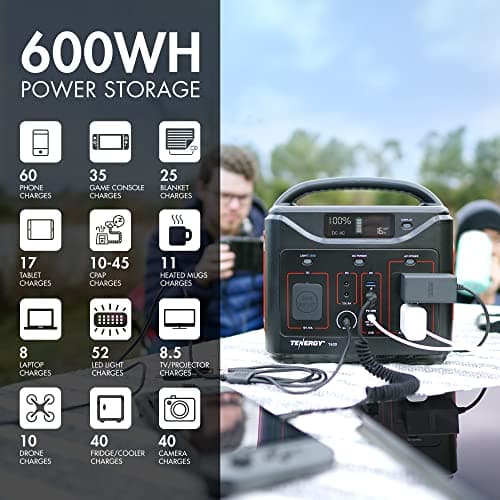 Tenergy T600 Portable Power Station for Outdoors and Emergencies