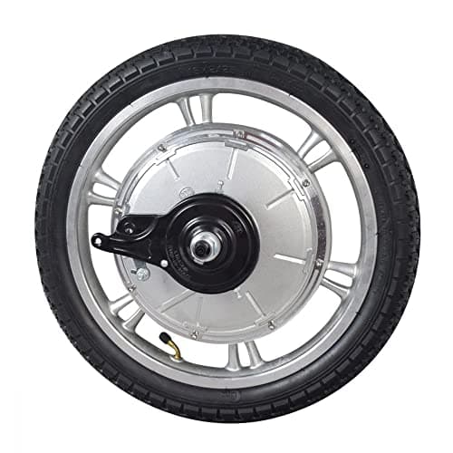 AlveyTech Rear Wheel Assembly with Hub Motor - Compatible with Razor Ecosmart Metro HD & Metro SUP Electric Scooters - Pneumatic Tread Tire, 350W Brushless Motor - Excellent Road Grip