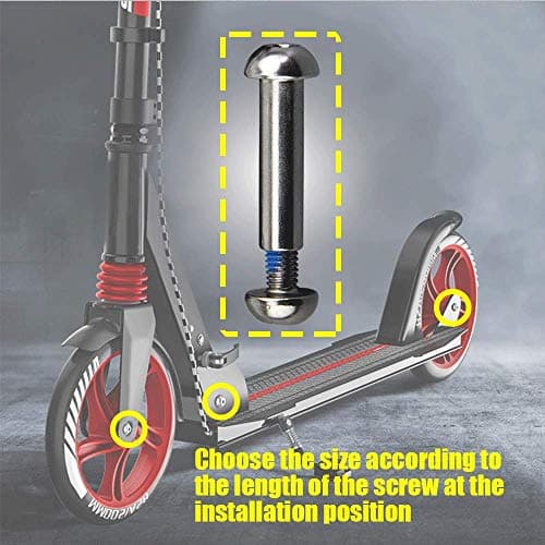8mm-86mm 8.8 Grade Carbon Steel Axle Allen Screw Bolt Set for Scooter