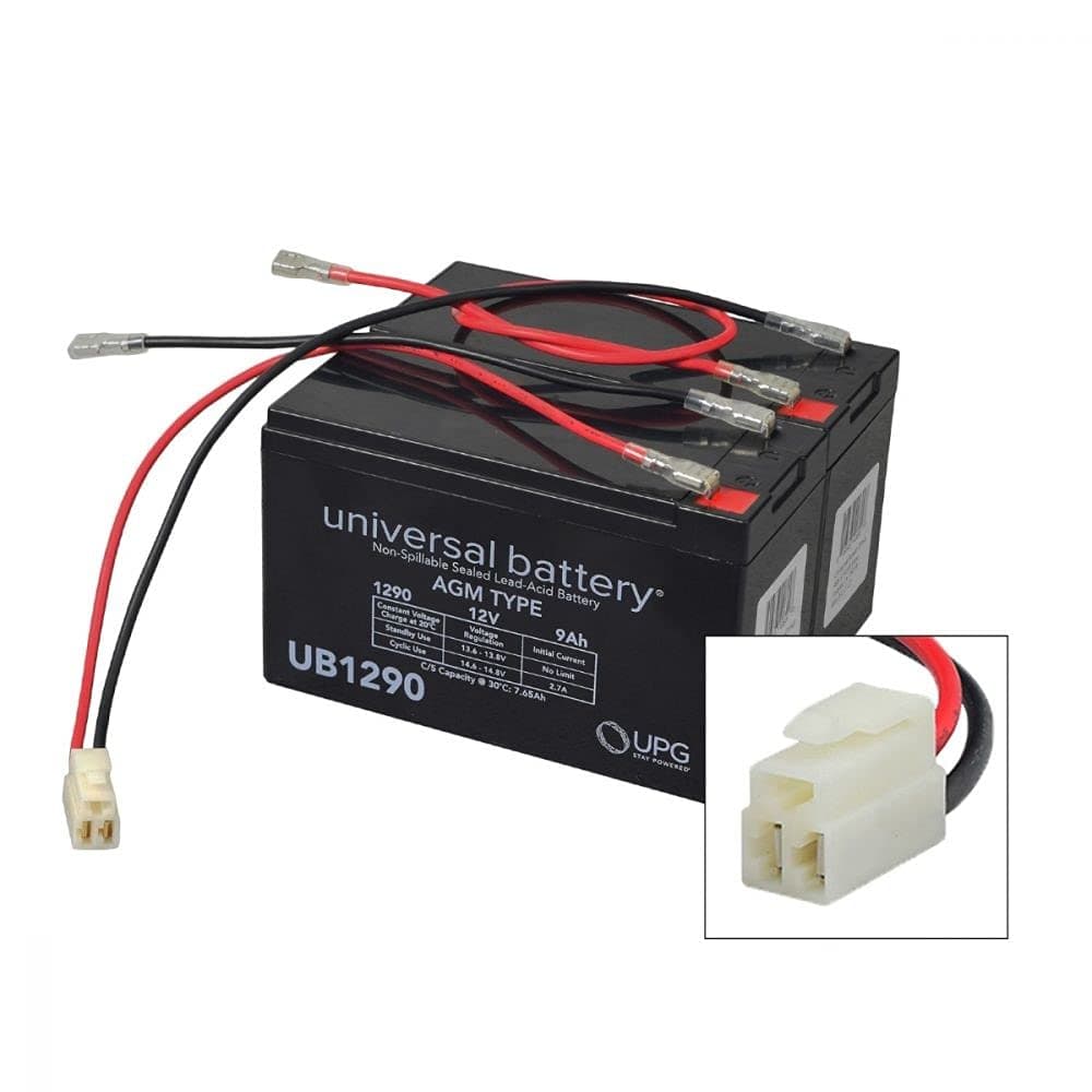 AlveyTech 24V 9Ah SLA AGM Battery Pack with Harness - Razor RX200 Replacement Batteries