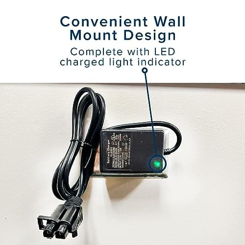 AlveyTech 12V 1.0A Battery Charger B-Type Connector 12V Power Adaptor for Yamaha Raptor 700R ATV, Toyota FJ Cruiser, Meg