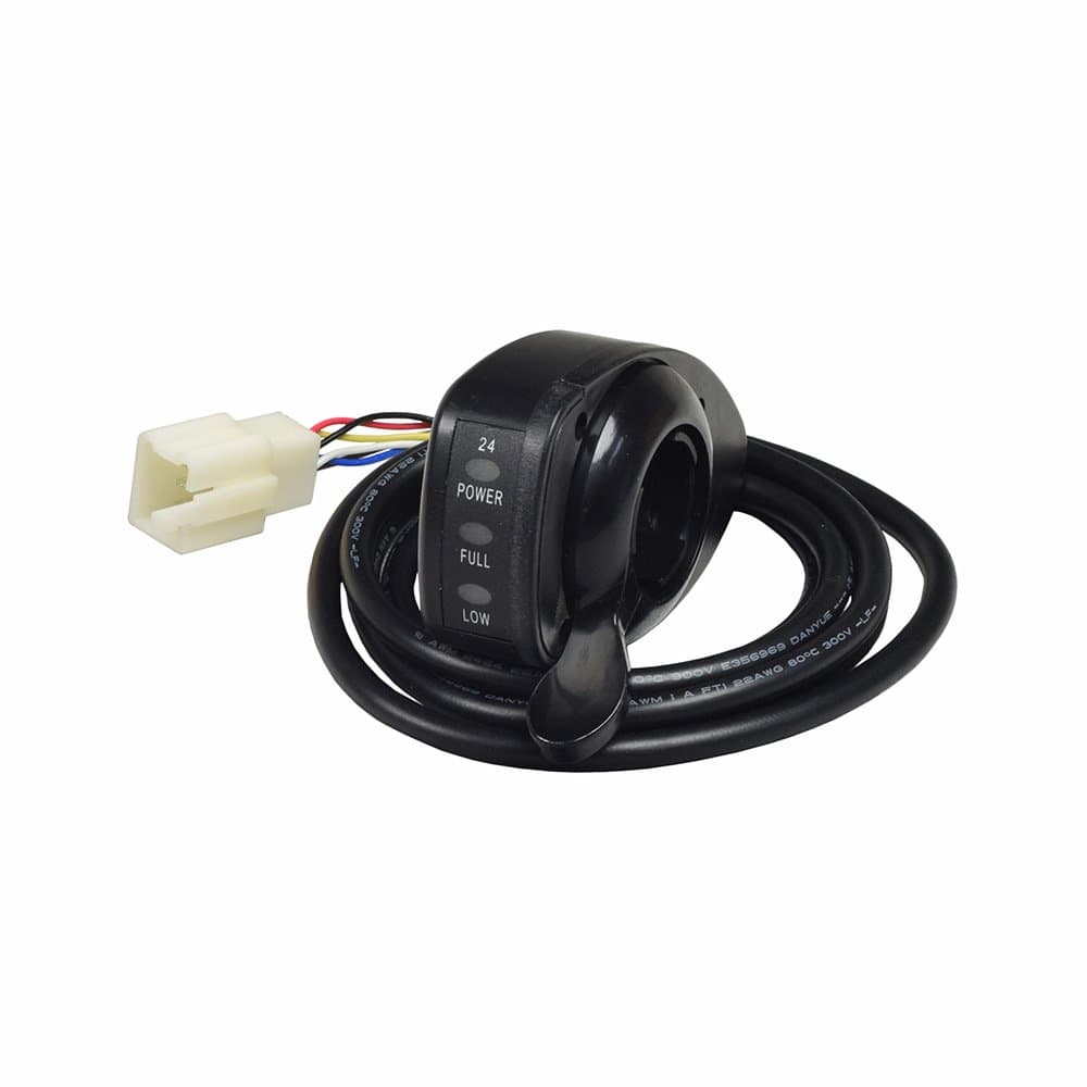 AlveyTech Variable Speed Throttle for Razor Ground Force (Ver 13+), 6-Wire Connector & LED Battery Indicator
