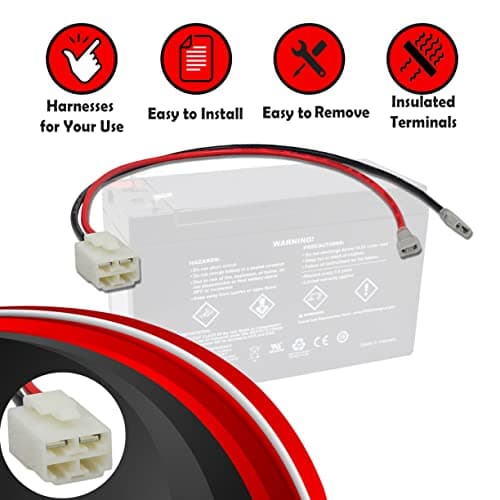 AlveyTech 600V 14AWG Battery Wiring Harness for Razor Scooters