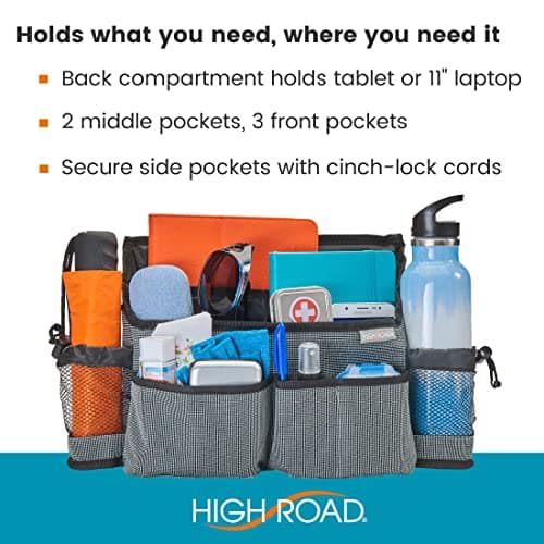 Walker Bag with Cup Holders and Pockets