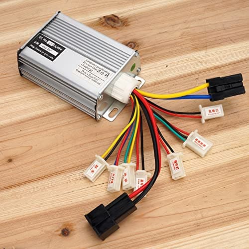 Aftermarket 48v 1000w Controller for Brushed Electric Scooter with Black Connector Terminal