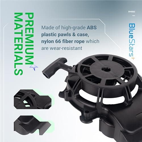 BlueStars 594062 Rewind Starter for Lawn Mower