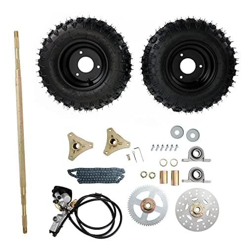 Complete 29" Rear Axle Assembly Wheel Hub Kit for Go-Karts Quad Trikes Drift Bikes