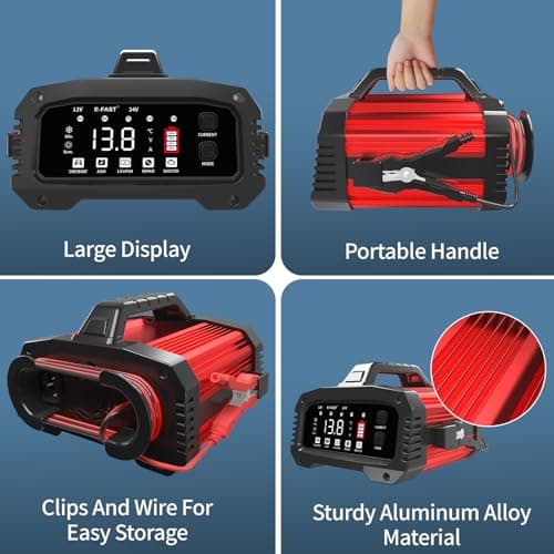 E-FAST 25A All-in-One 12/24V Lifepo4 Lead Acid Battery Charger