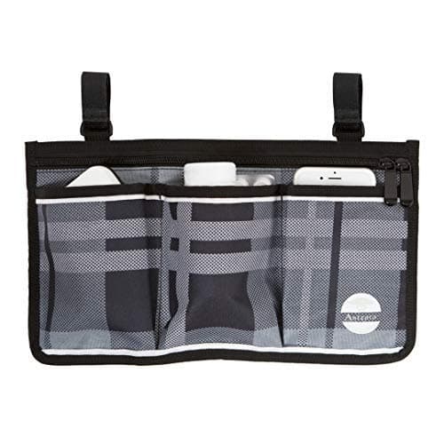 Black Wheelchair Side Bag - Arm Rest Pouch - Organizer Accessories