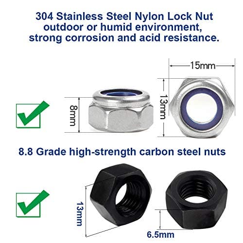 Pro Scooter Axle 8mm-130mm Carbon Steel M8 12.9 Grade for Freestyle Grinds