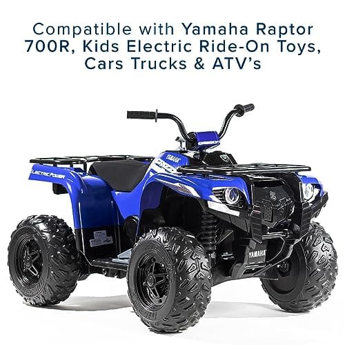 AlveyTech 12V 1.0A Battery Charger B-Type Connector 12V Power Adaptor for Yamaha Raptor 700R ATV, Toyota FJ Cruiser, Meg