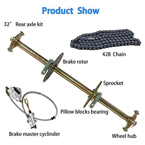 Labwork 32 Rear Axle Assembly Kit for Go Kart ATV