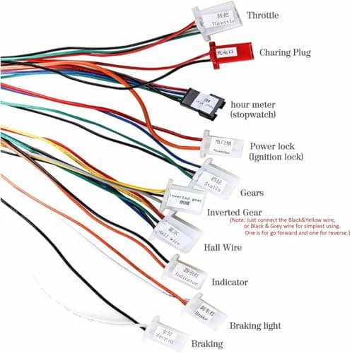 48V 1800W Brushless Motor Controller for Electric Scooters & Bikes