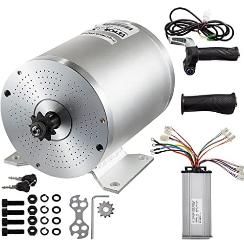 Electric Brushless DC Motor 48V 2000W High Speed Motor Kit for Go Kart ATV Scooter Motorcycle
