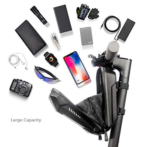 Epessa Scooter Handlebar Bag, Large Capacity EVA Material, Fit Mijia M365/Pro, Segway ES1-3|Charger Storage