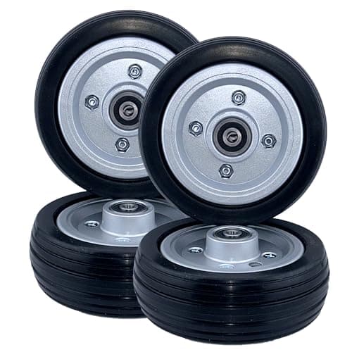 6x2 Rear Caster Wheel Assembly for Jazzy Select, Jazzy Select Elite, & Pride TSS 300 Power Chairs - Replacement Power Chair Wheels with Black Solid Tires and 638RS Bearings (WHLASMB2047)

Revised: Rear Wheel Assembly for Jazzy Select Power Chairs -