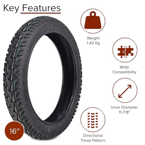 AlveyTech 16x2.50 Bike & Scooter Tire