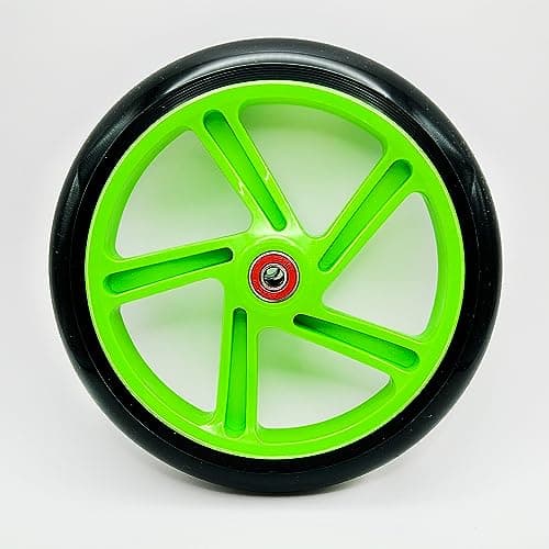 AlveyTech 200mm Black Wheel Green Hub for Razor A5/Carbon Lux Scooters