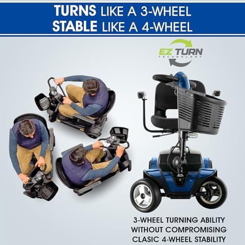 Pride Mobility Go Go Sport Scooter, 325 lb Capacity, 18 AH Battery, USA Mfg
