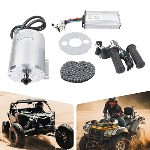 2000W Electric Brushless DC Motor Kit with Controller and Battery Display