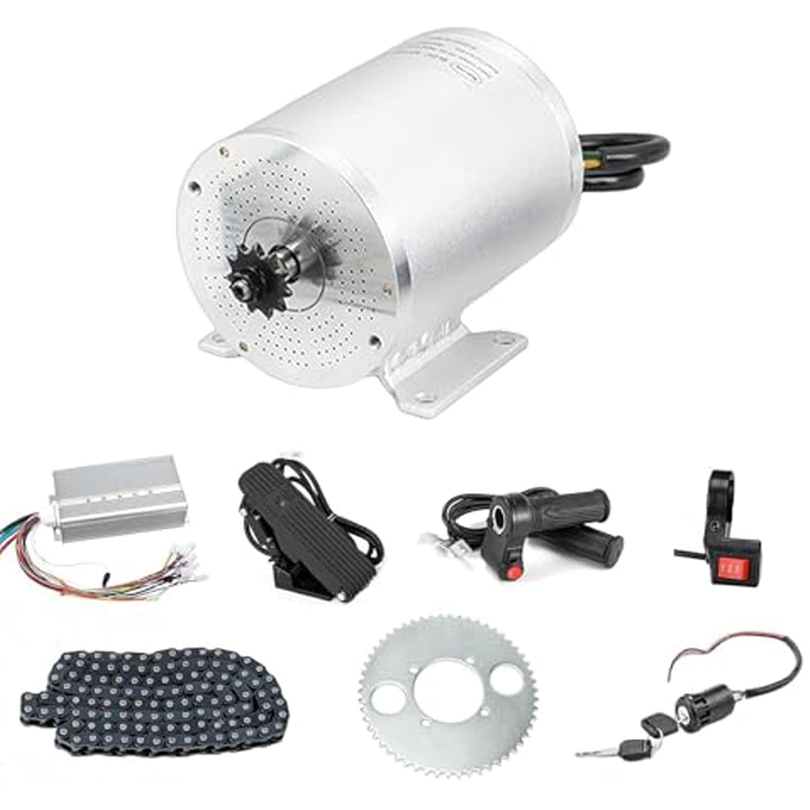 2000W 60V Brushless DC Motor Kit for E-Scooter & E-Bike