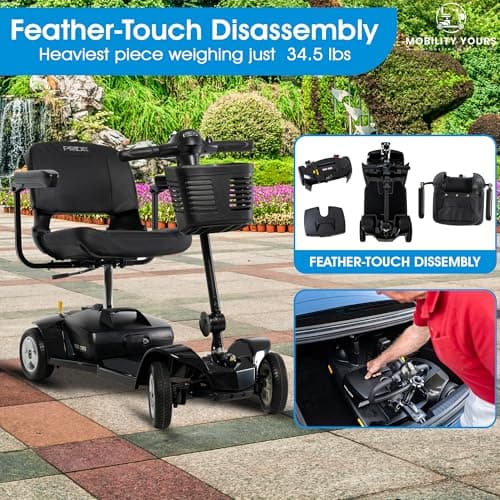 Pride Mobility Ultra X Scooter, 4 Wheel, 300 lb Capacity, Portable Electric Scooter