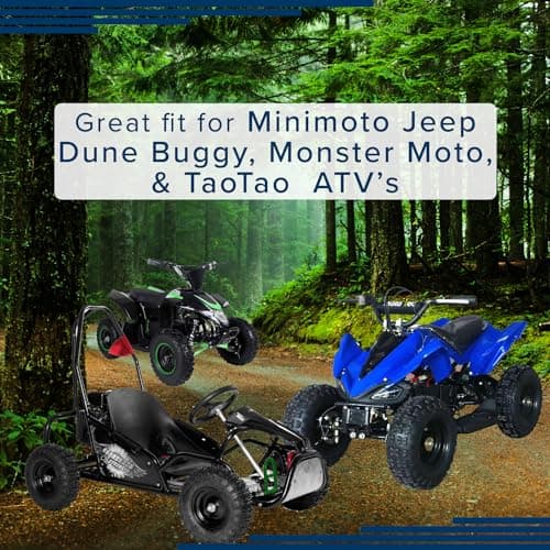 AlveyTech 13x5.00-6 Tubeless Pneumatic Rubber Tire - Replacement for Mega/Monster Moto, Taotao, Pit Pocket Bike, ATV, Go-Kart, Quad, Dirt Bike, Dune Buggy, 4-Wheeler