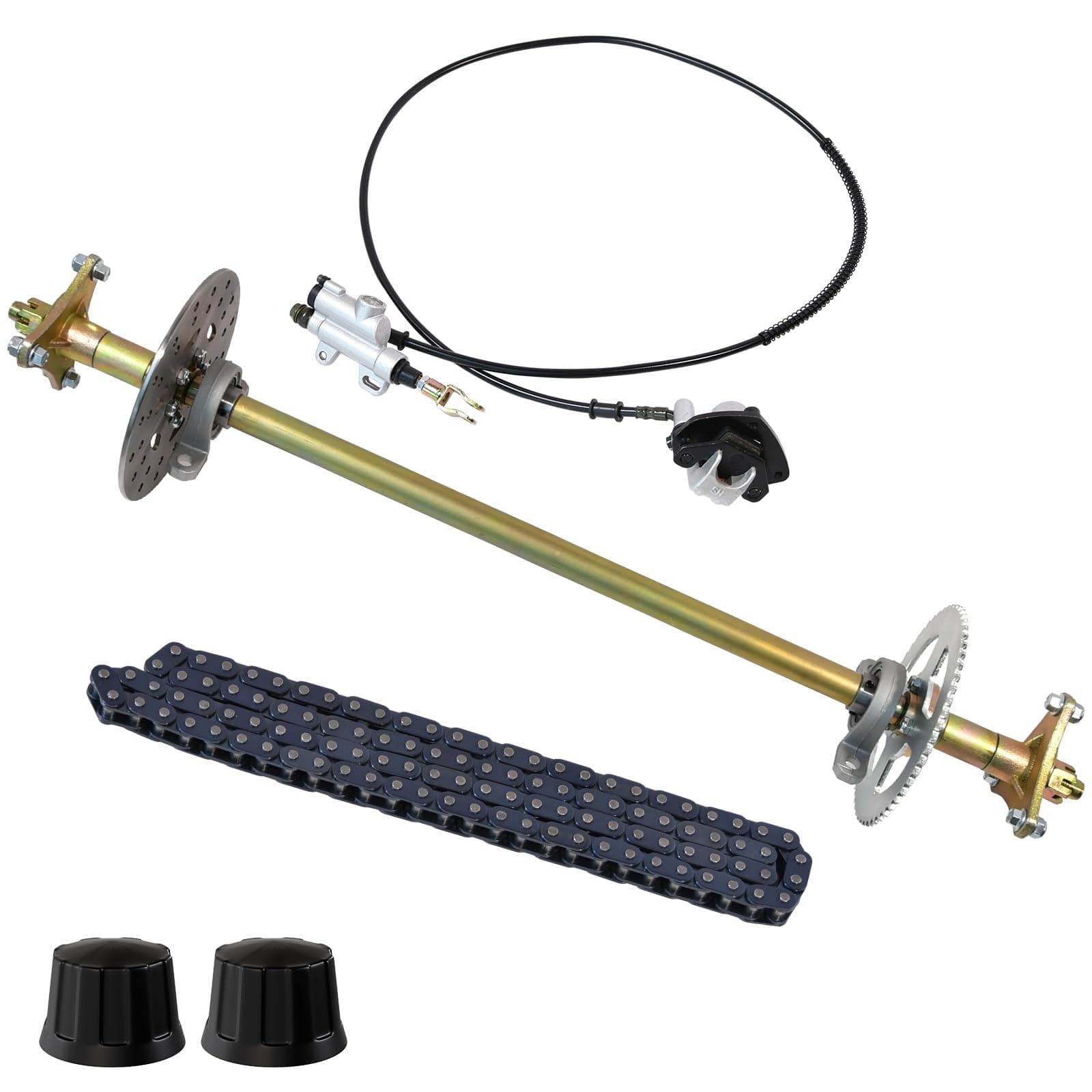 29 Inch Rear Axle Kit with Brake for Go Kart DIY Parts