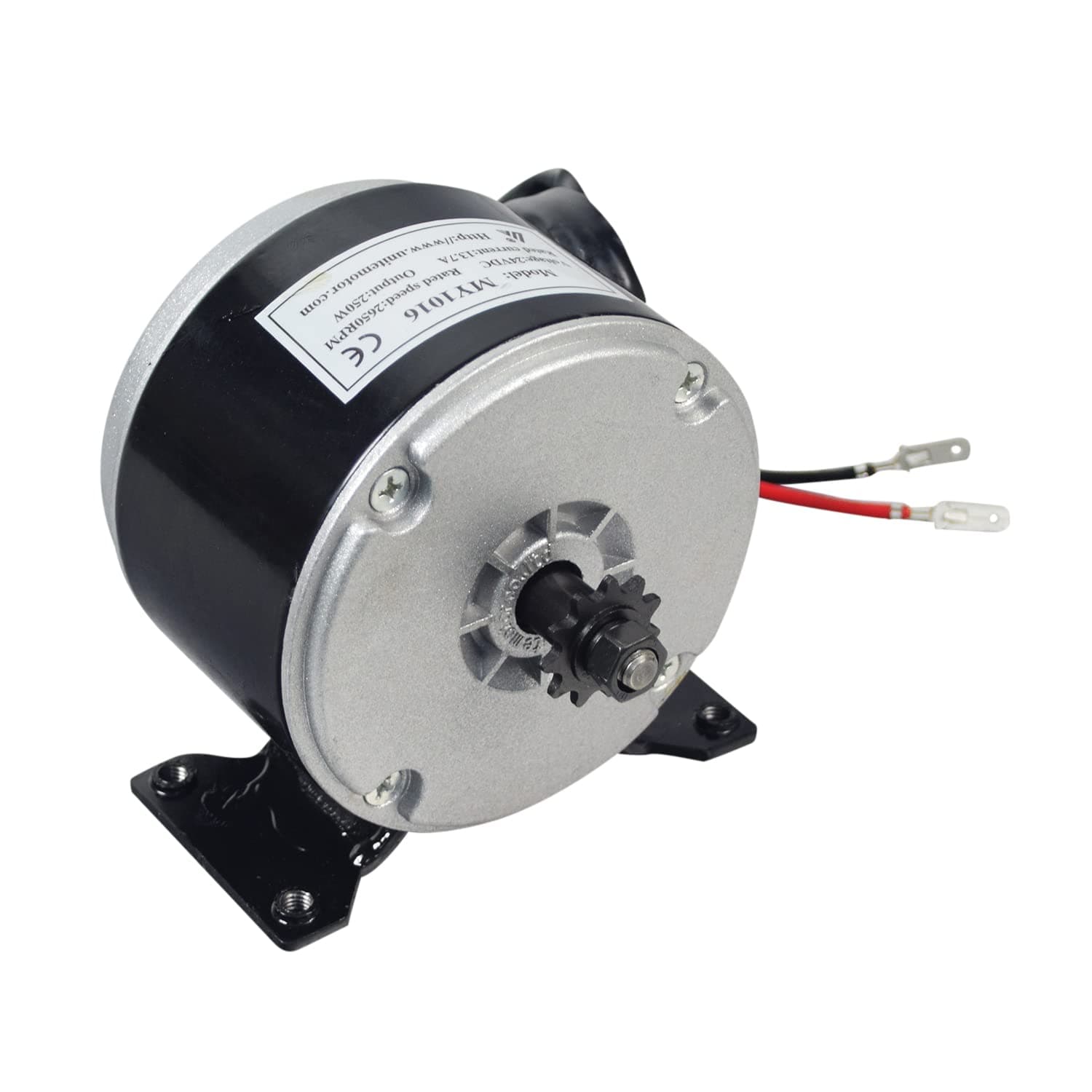 AlveyTech 24V 250W DC Motor for Razor MX350 (Ver. 9+) & More - with Gear Sprocket
