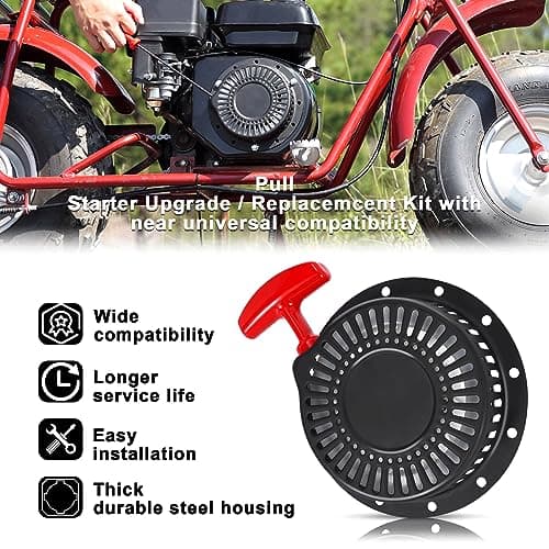 Upgraded Pull Start Recoil Starter for Predator 212cc Go Kart & Mini Bike Engines