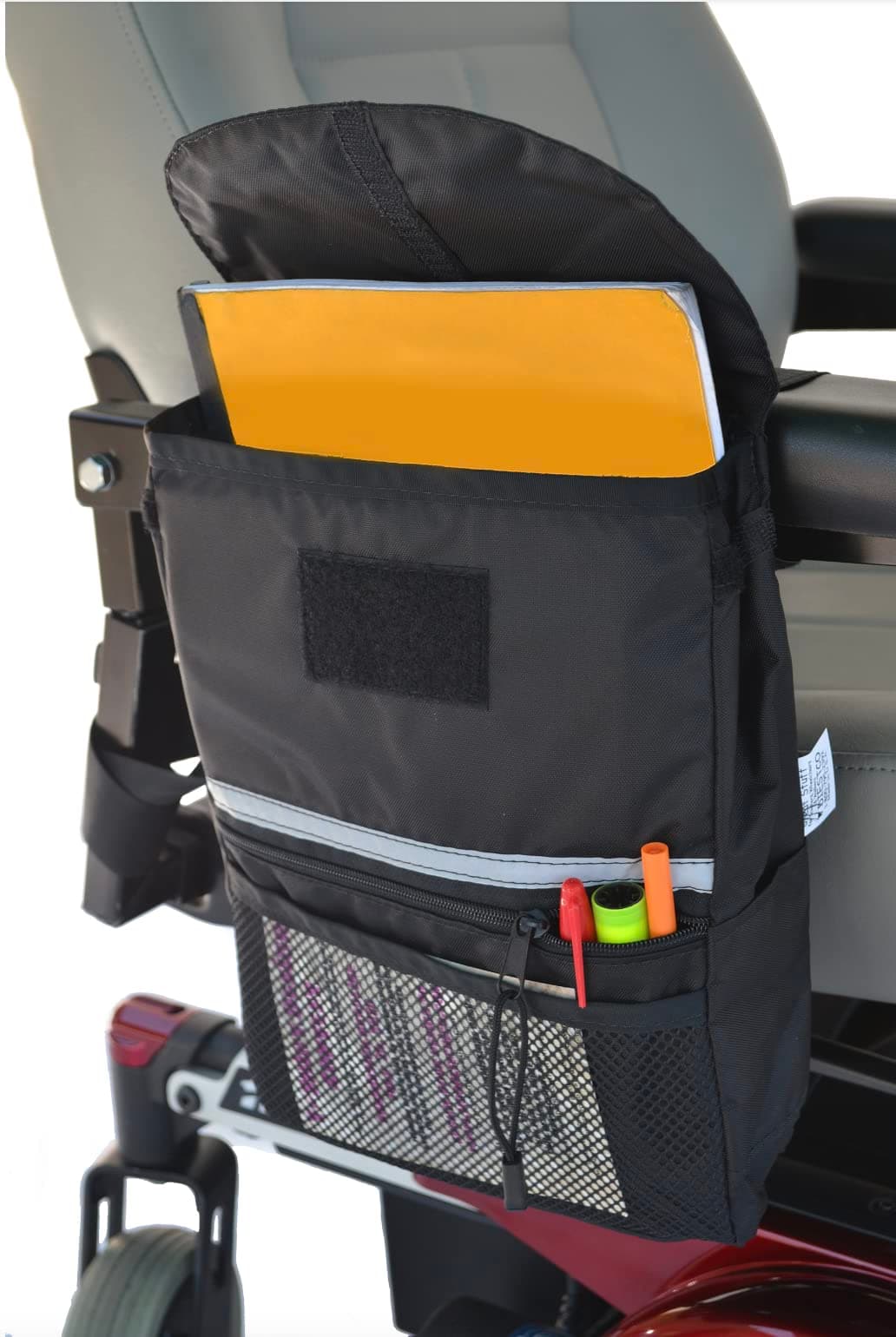 Armrest Saddle Bag - Fits Mobility Devices - Convenient Storage - Easy Installation