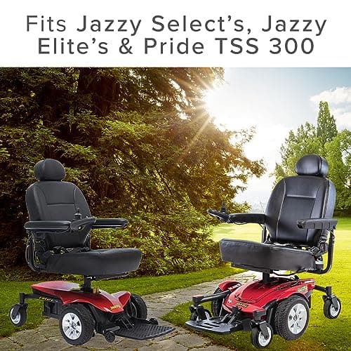 6x2 Rear Caster Wheel Assembly for Jazzy Select, Jazzy Select Elite, & Pride TSS 300 Power Chairs - Replacement Power Chair Wheels with Black Solid Tires and 638RS Bearings (WHLASMB2047)

Revised: Rear Wheel Assembly for Jazzy Select Power Chairs -
