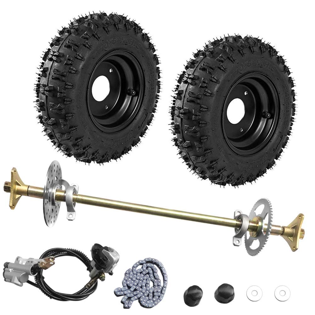 29 Inch Rear Axle Wheel Hub Set with T8F Chain for DIY Go Karts