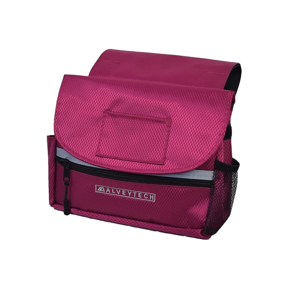 Weather-Resistant Side Bag for Mobility Scooters and Wheelchairs (Small, Berry) - Storage Organizer for Adults