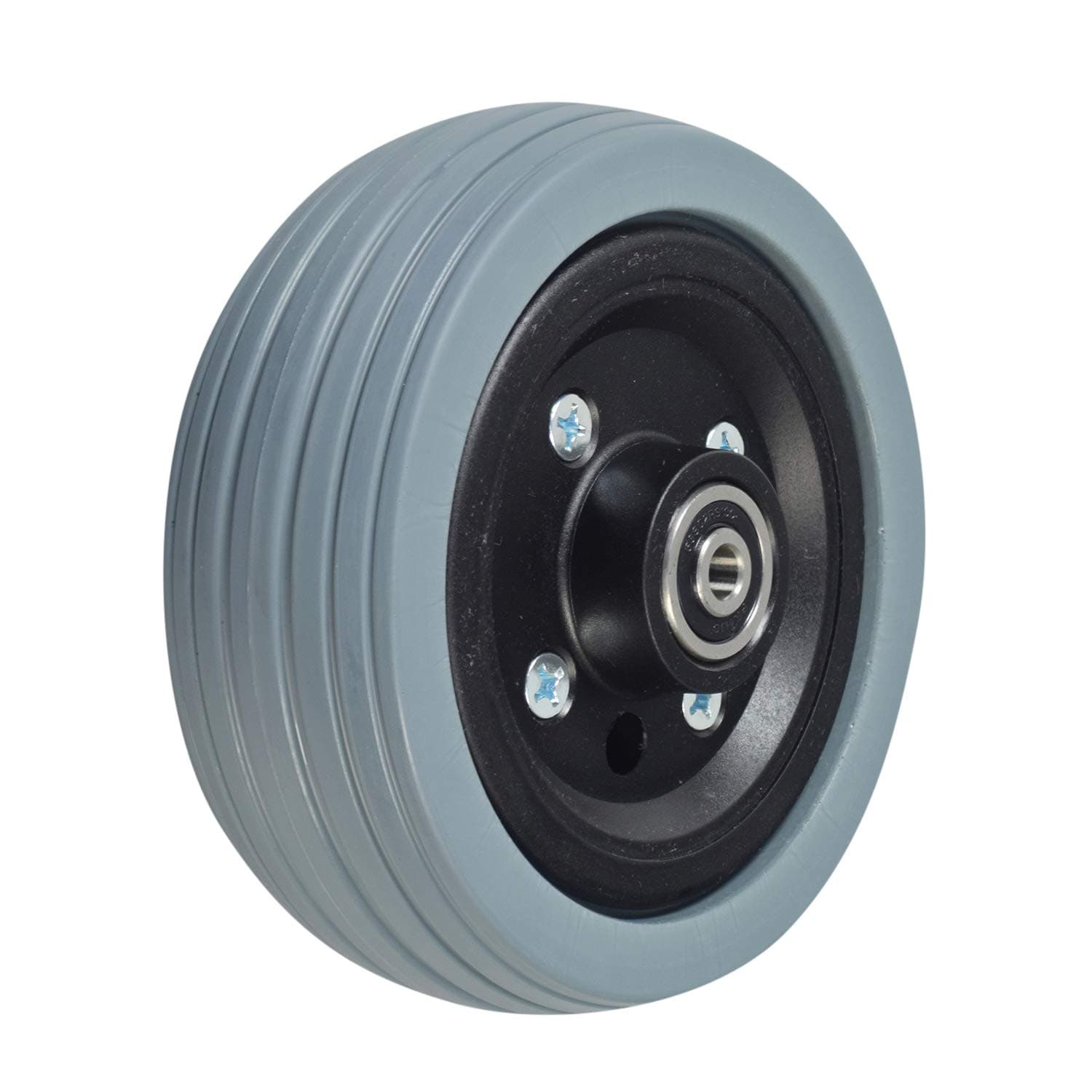 6x2 Flat-Free Caster Wheel Assembly for Jazzy Power Chairs