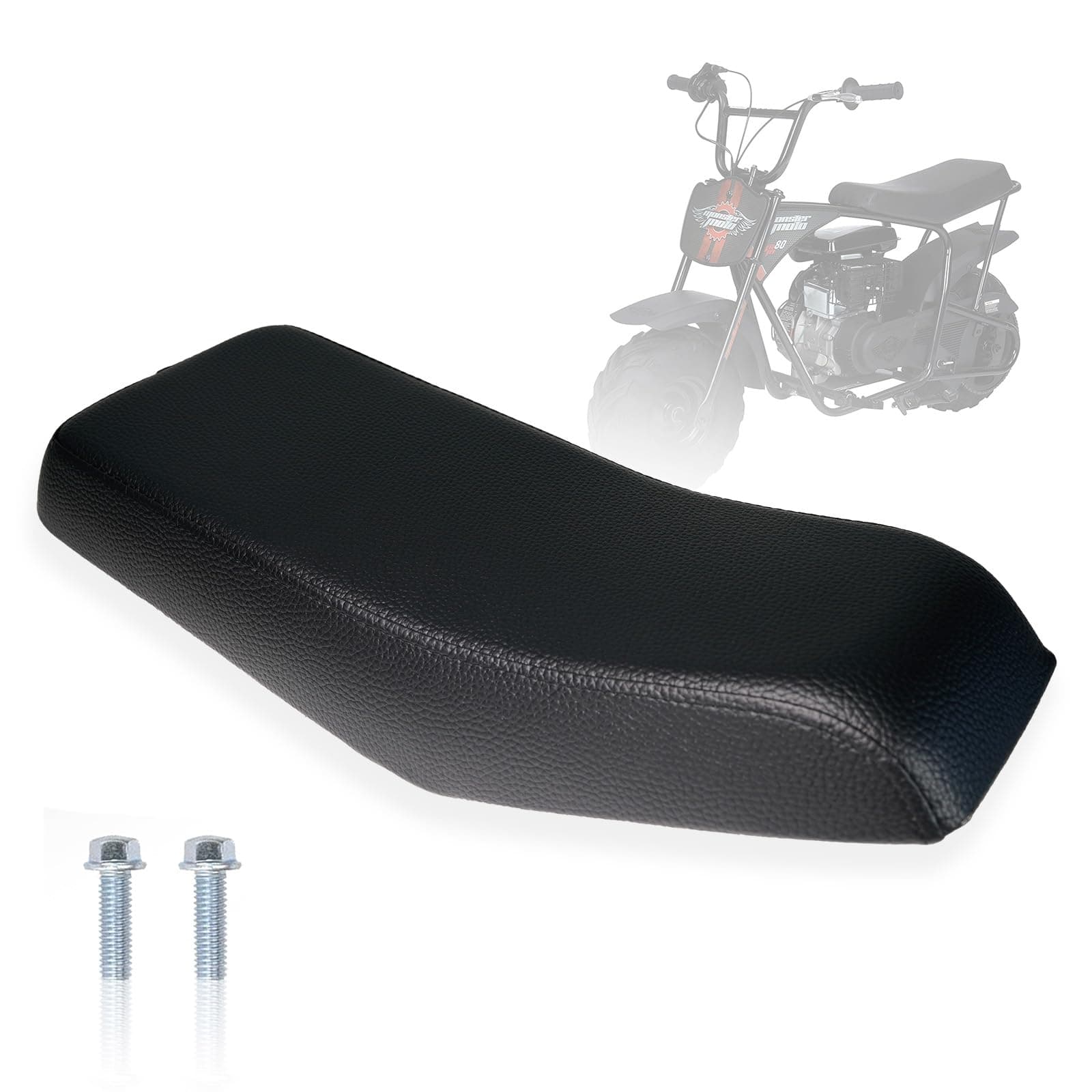 New Seat Upgrade for Monster Mega Moto Mini Bikes (Black)