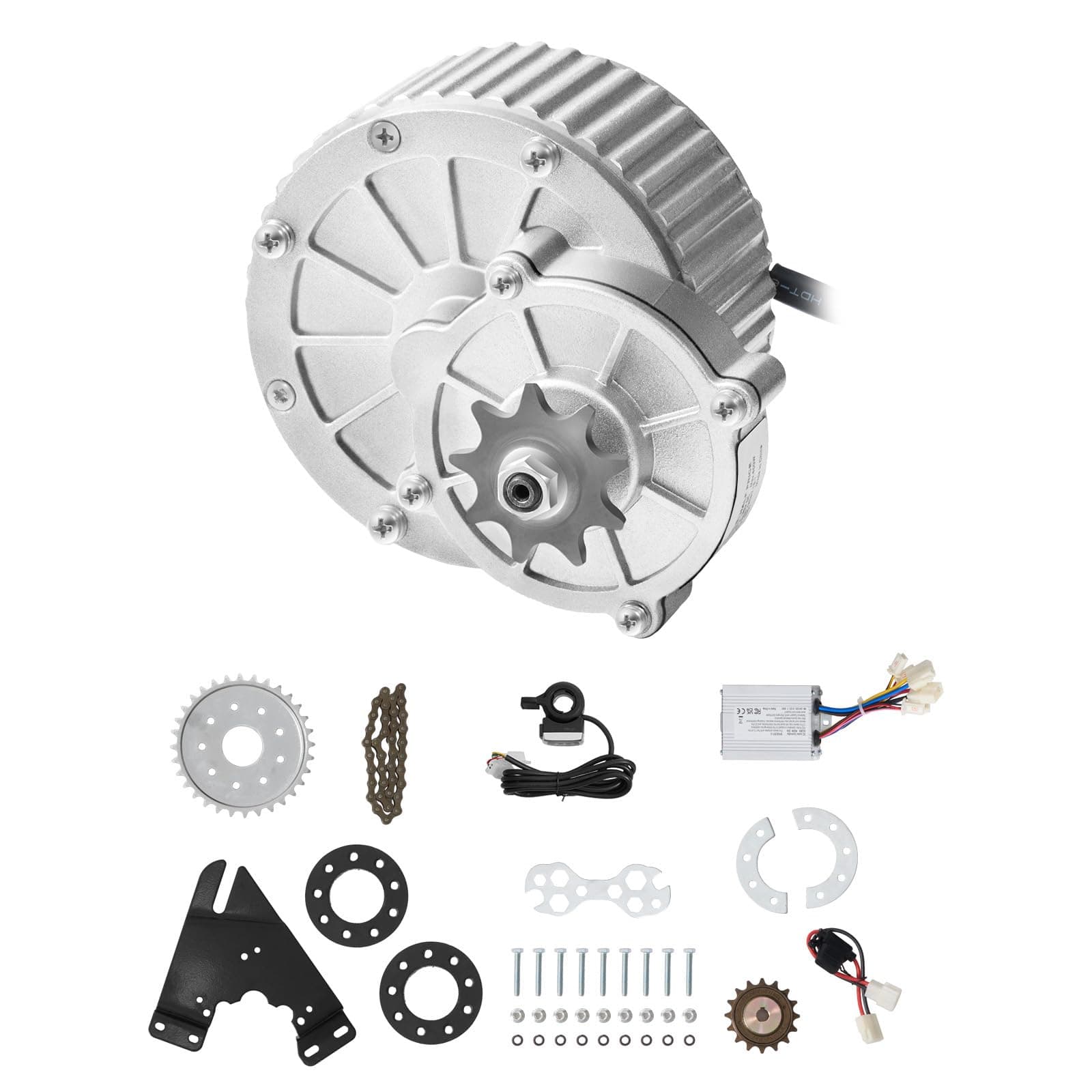 Happybuy 36V Brushed DC Motor Kit 450W 3000rpm with Advanced Controller & Throttle