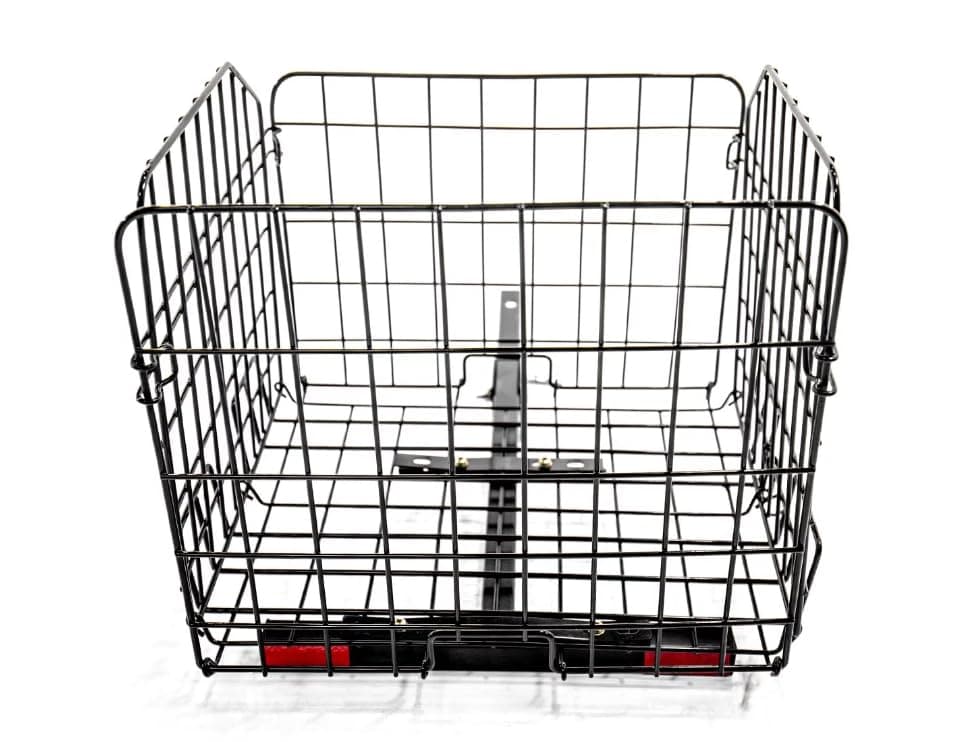 T950 Folding Rear Basket for Pride Mobility & Go-Go Scooters, Heavy-Duty & Durable