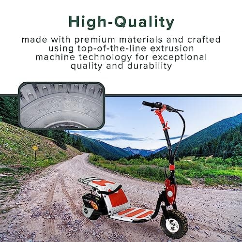 10x3 Tire for Scooter, ATV, & Go Kart - Replacement for Gas Scooters & Electric Off-Road Tires