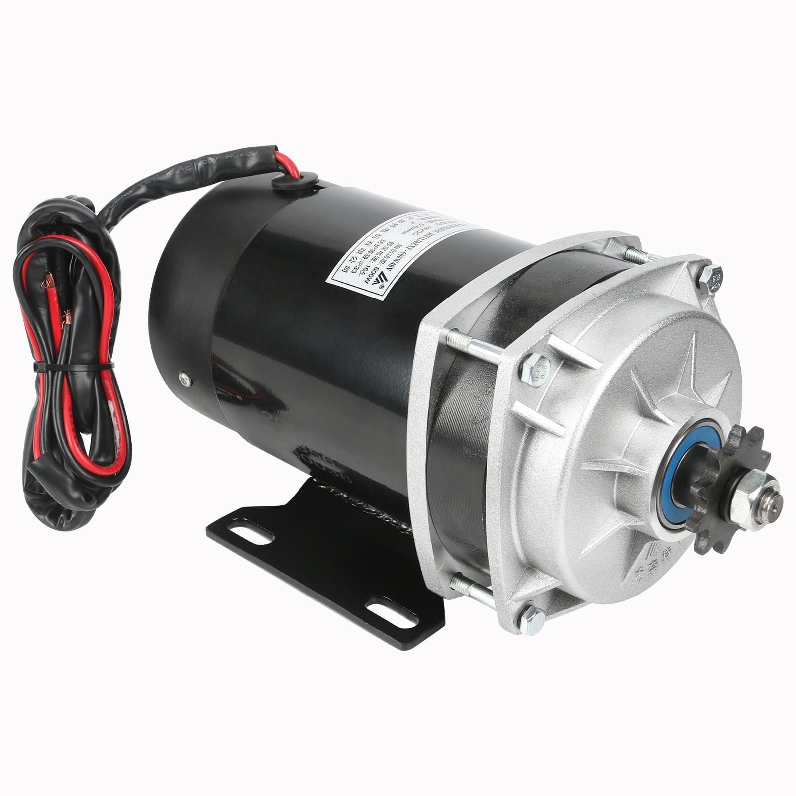 DC 48V 600W Go Kart Brushed Electric Motor for DIY Quad Trike and More